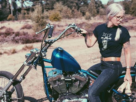 Harley Davidson Motorcycle Girl Cafe Racer Girl Harley Women