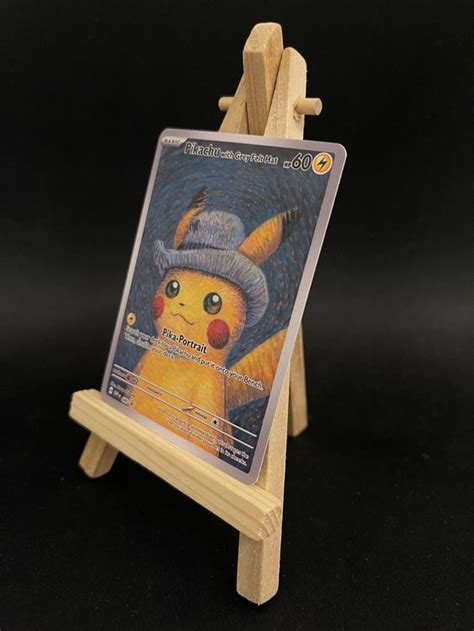 Pok Mon Van Gogh Pikachu With Grey Felt Hat Custom Replica Kaufen