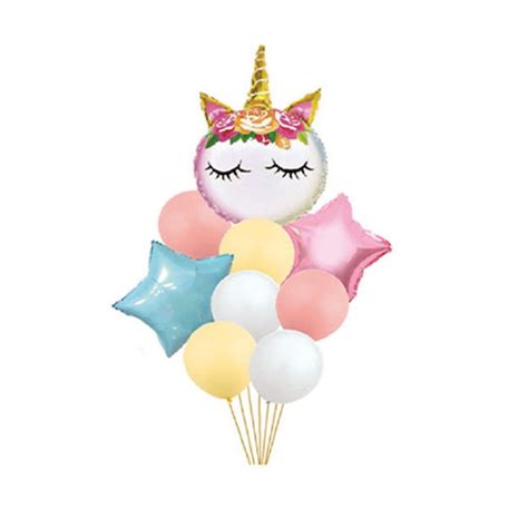 Set Aranjament Baloane Figurina Unicorn Tz Multicolor X