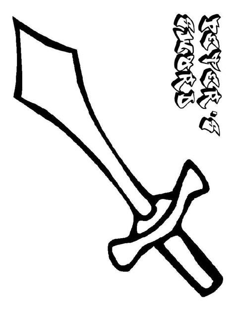 Sword Coloring Pages