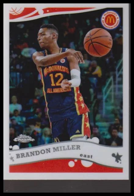 2022 TOPPS CHROME McDonald S All American 2K6 6 Brandon Miller 2006