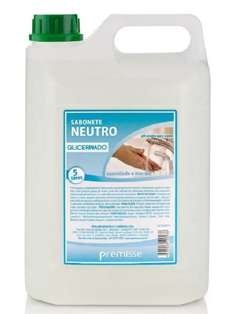 Sabonete Liquido Glicerinado Neutro 5 Litros Premisse Unidade