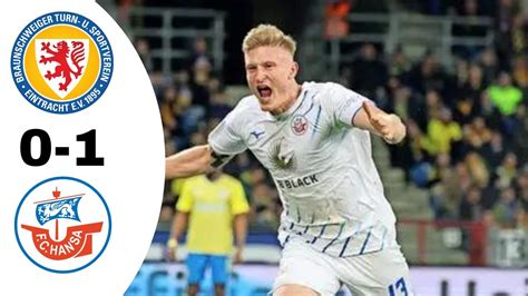 Eintracht Braunschweig VS Hansa Rostock 0 1 Highlights Bundesliga