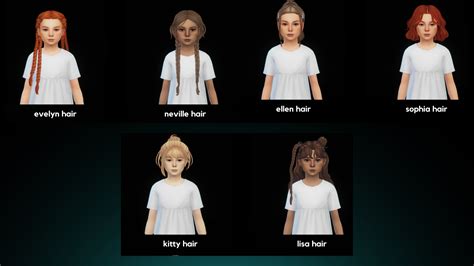 kids hair conversion by simkatu Українське Sims ком юніті