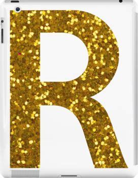 Gold Letter R Gold Glitter Ipad Case Skin For Sale By Pascally