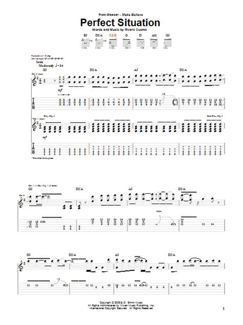 Perfect Situation by Weezer - Guitar Tab - Guitar Instructor