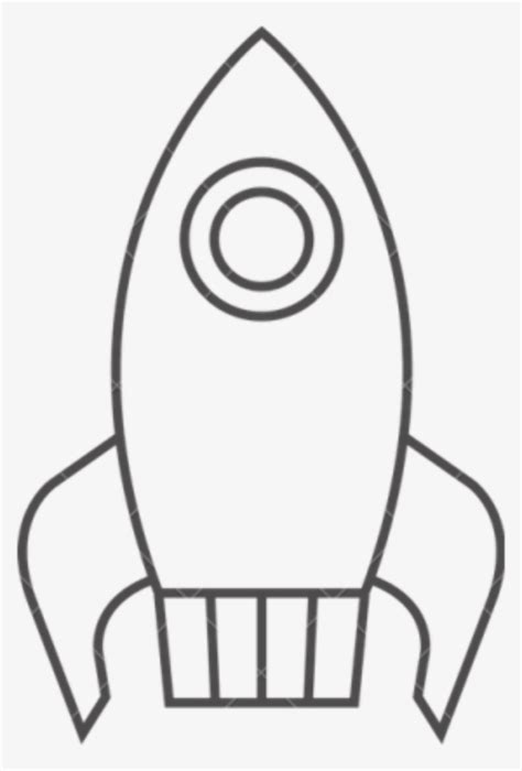 Rocket Ship Printable Template