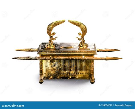 Ark of the Covenant Isolated on White / 3D Illustration Stock ...