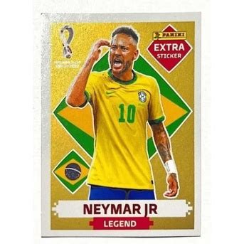 Figurinha Do Neymar Junior Rara Legend Gold Copa 2022 Escorrega o Preço