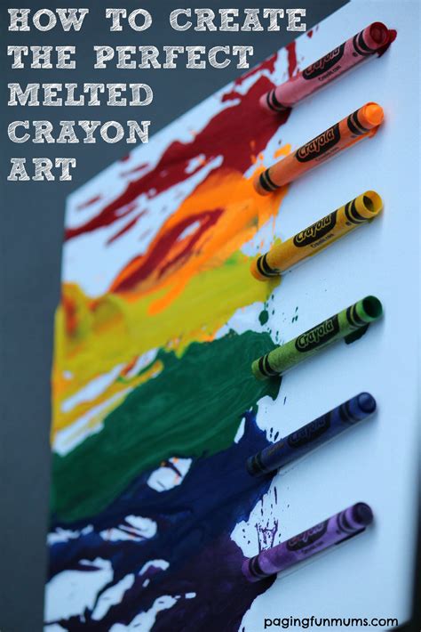 Melted Crayon Art