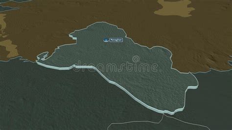 Monaghan Ireland Extruded With Capital Administrative Stock