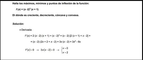 Ejercicios Resueltos De M Ximos Y M Nimos Puro Tip Art Culos