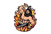 Hephaestus God of Forge Mascot | People Illustrations ~ Creative Market