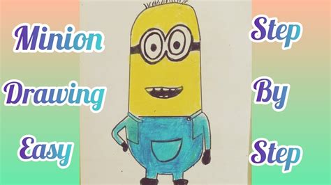 How To Draw A Minion Minion Drawing Easy Minion Drawing Step By