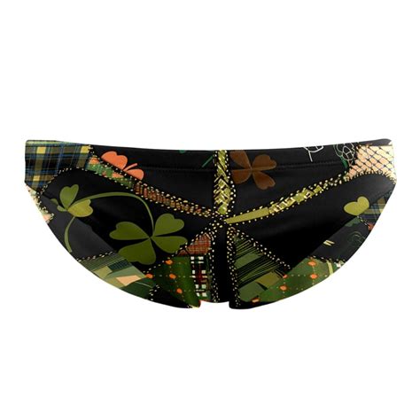 Swim Jammers For Men Mens Bikini Swimwear Patchwork Green Lattice