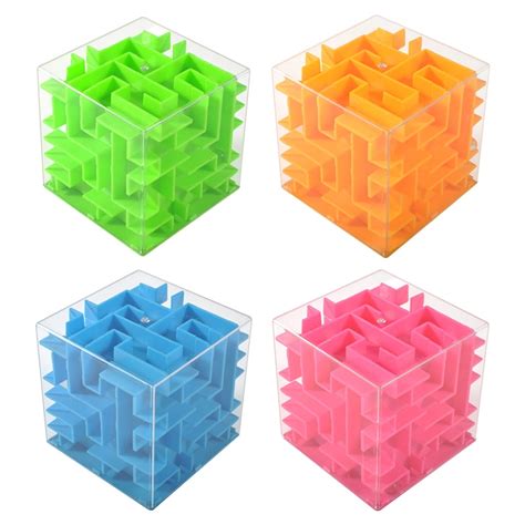 4 pack Money Maze Puzzle Box, Money Holder Puzzle Gift Money Puzzle ...