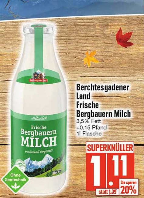 Berchtesgadener Land Frische Bergbauern Milch Angebot Bei EDEKA