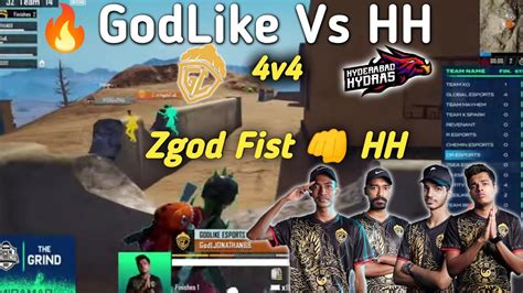 GodLike Vs HH 4v4 Fight ZGod Fist HH BGMI G9 YouTube