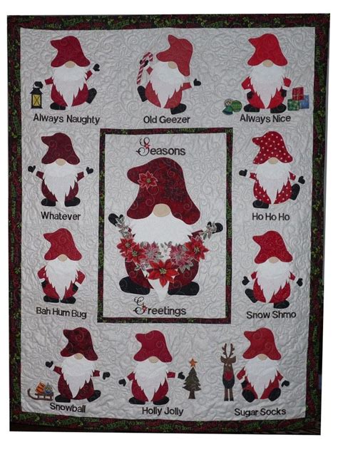 Christmas Gnome Quilt Panel 2021 – Merry Christmas 2021