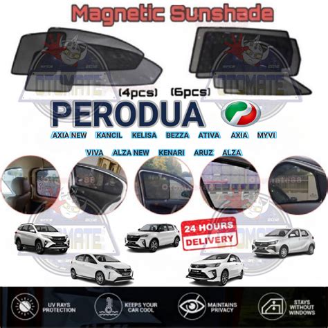 Perodua Magnetic Sunshade Axia Bezza Myvi Viva Kelisa Kenari Kancil