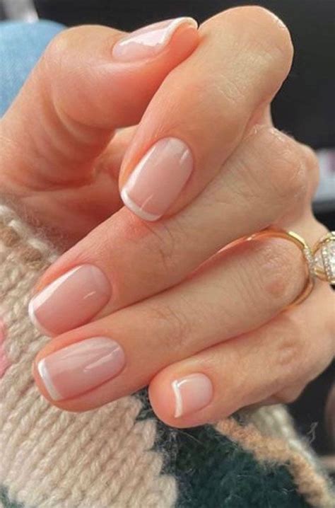 Barely There Nail Designs For Any Skin Tone Minimal Frenchies