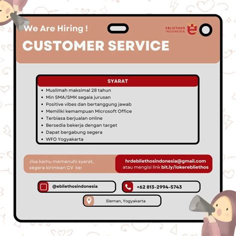 Lowongan Kerja Customer Service Pelatihan Advertiser Admin Host