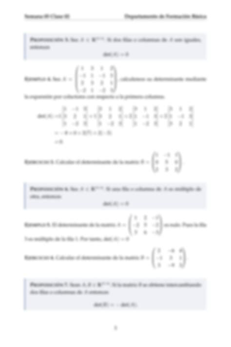 Solution Propiedades De Determinantes Semana Clase Algebra Lineal