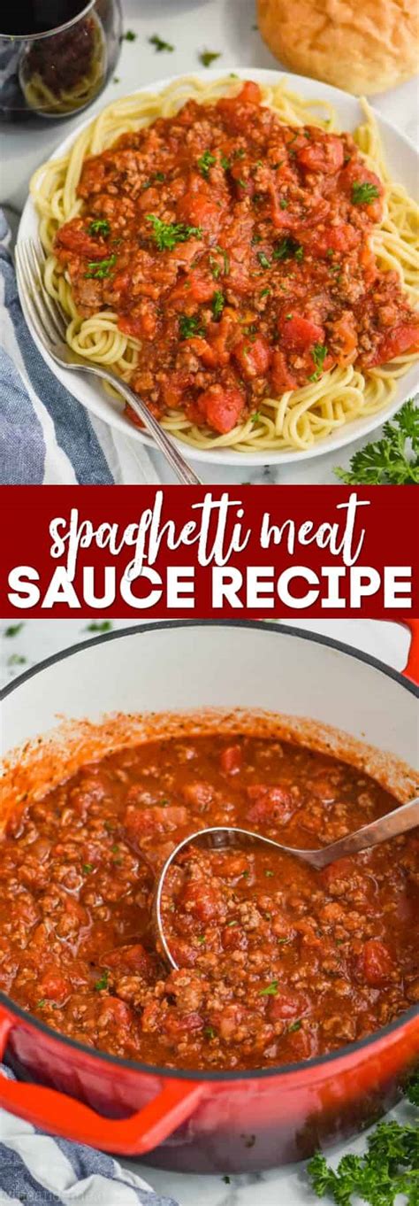 Spaghetti Meat Sauce Recipe Simple Joy