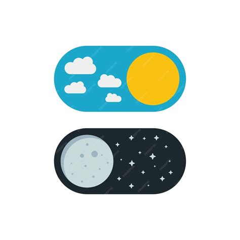 Premium Vector | Vector illustration of day and night day night concept ...