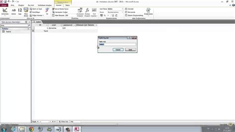 Bilgileri Kaydetme I In Accesse Giri Offline Database Giri Mp