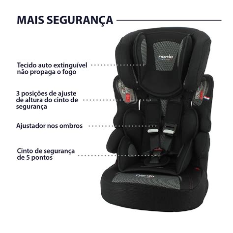 Cadeira Para Auto Riche Grafik 9 A 36 Kg Preto Nania