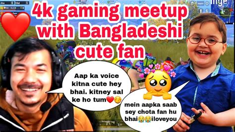 K Gaming Meetup With Cute Bangladeshi Fan Cute Fan Meetup K