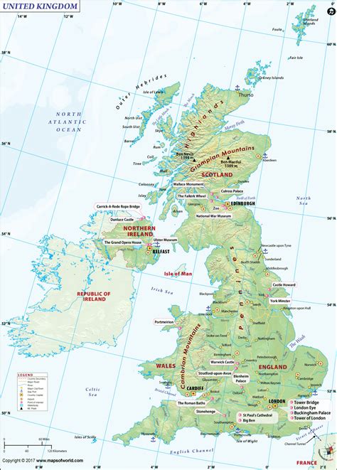 Printable Map England Awesome Map Of Edinburgh attractions Planetware ...