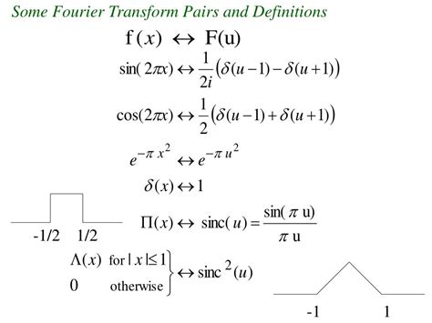 Ppt Lecture Imaging Theory One Dimensional Fourier