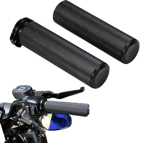 Motorcycle Black Handle Bar Hand Grips Fit For Dyna Sportster