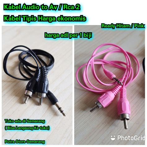 Jual Kabel Audio To Rca Whiteplat Converter Jack To Rca Kabel