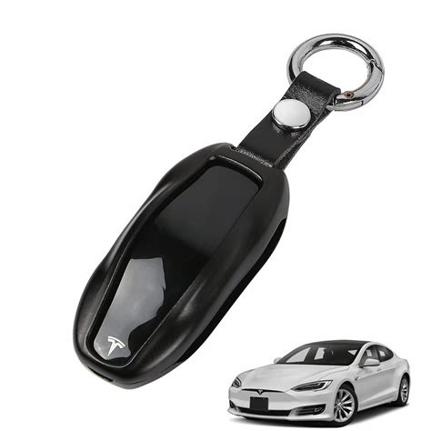 Tesla Model Y Key Fob Cover Holder Keychain Case Aluminum Metal For