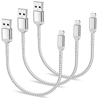 0 3m IPhone Ladekabel Kurz 3Pack Geflochten USB A Auf Lightning Kabel