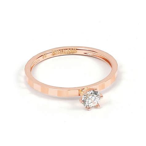 Cincin Emas HWT GOLD ETERNAL Collection CLK091 17K Rose Gold