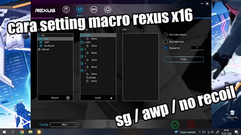 Cara Setting Macro Rexus Xierra X16 Pb Zepetto YouTube