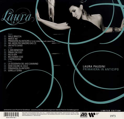 Laura Pausini Primavera In Anticipo 180g Limited Numbered Edition