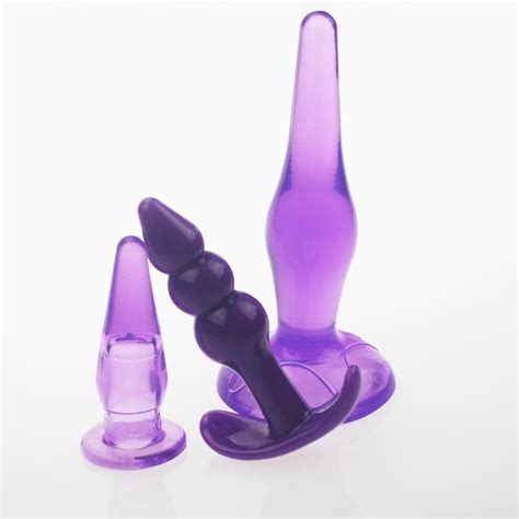 3pcs Set Backyard Anal Plug Soft Jelly Anal Toys Butt Plug Set For