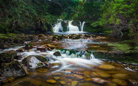 Wallpaper Nature Water Creek Landscape Flow Waterfall Moss