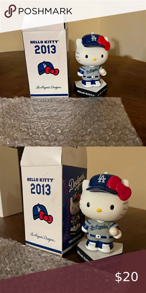 Hello Kitty Dodgers Bobble Head | Hello kitty, Bobble head, Bobble