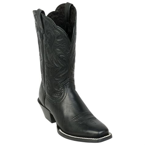 Womens Ariat® 11 Legend Western Boots Black Deertan 216126 Cowboy