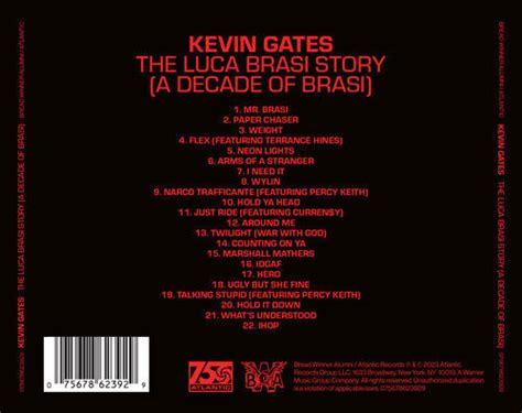 Kevin Gates The Luca Brasi Story A Decade Of Brasi New CD