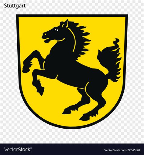 Emblem of stuttgart Royalty Free Vector Image - VectorStock