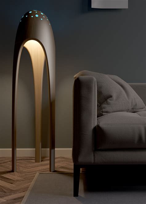 Alien Torchere: Ultra Modern Floor Lamp - Design Swan