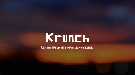 Krunch Font : Download Free for Desktop & Webfont