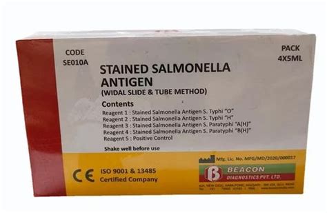 Beacon Stained Salmonella Antigen Kit At Rs Typhoid Test Kit In